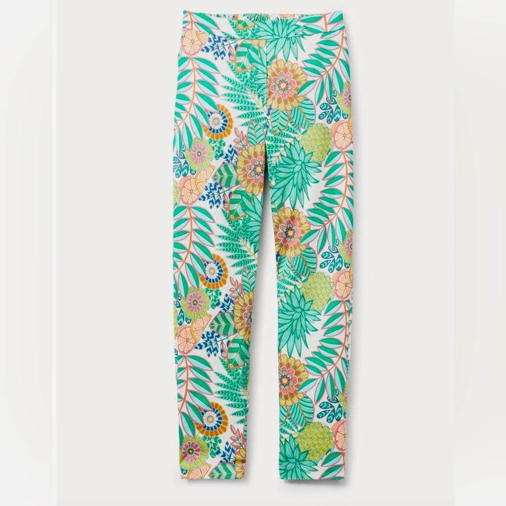 NWT Boden Pull On Danby Trousers in Tropical Paradise Floral Print Size 6 - Picture 2 of 9